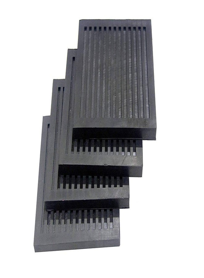 Aicon Anti Vibration Rubber Ribbed Pads 6 inch x 6 inch x 12mm Thickness, Premium and Long Lasting - Combo Pack of 12 Pieces - Image 2